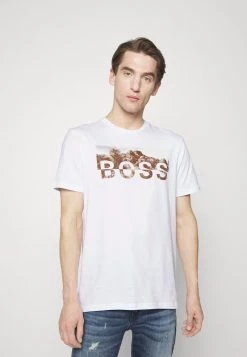 BOSS TYRO - Camiseta Estampada - Natural, Hombre