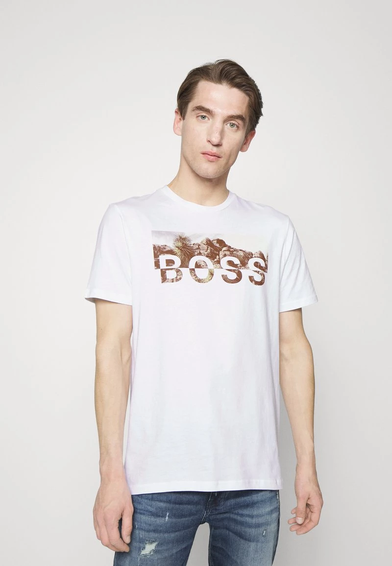BOSS TYRO - Camiseta Estampada - Natural, Hombre 1 BOSS TYRO - Camiseta Estampada - Natural, Hombre
