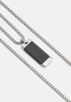 BOSS BENNETT - Collar - Silver-coloured/ Green, Hombre -Outlet BOSS Tienda 700c3391594a4fe38ba636b1864586b5