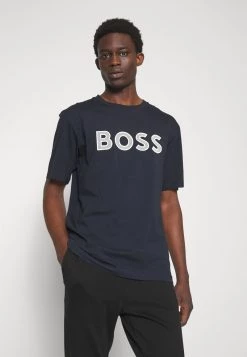 BOSS TEEOS - Camiseta Estampada - Dark Blue, Hombre -Outlet BOSS Tienda 70713834de2a44848f347adf8dab0750