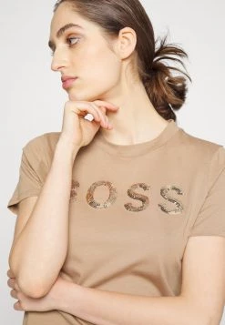 BOSS ELOGO - Camiseta Estampada - Open Beige, Mujer 9 BOSS ELOGO - Camiseta Estampada - Open Beige, Mujer -Outlet BOSS Tienda 76021ce95649495cbffa983a1208e9b6