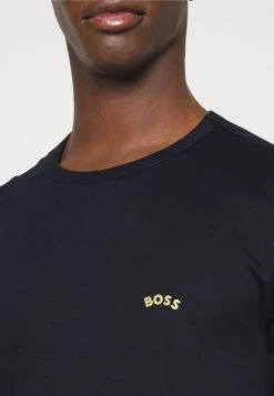 BOSS TEE CURVED - Camiseta Básica - Dark Blue, Hombre -Outlet BOSS Tienda 786cbbfd649545fc9b0751a68741727f