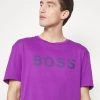 BOSS Camiseta Estampada - Bright Purple, Hombre