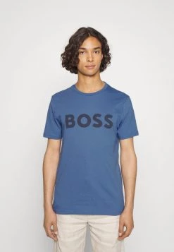 BOSS Thinking - Camiseta Estampada - Open Blue, Hombre