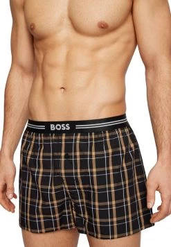 BOSS 2 PACK - Boxer - Black, Hombre
