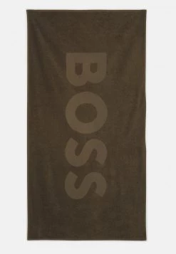 BOSS BEACH TOWEL SOLID - Toalla De Playa - Dark Green, Hombre