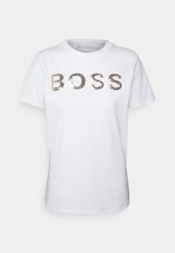 BOSS ELOGO - Camiseta Estampada - White, Mujer -Outlet BOSS Tienda 80ac6b2bfb764415b37d046f4a3ebc5a