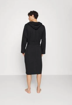 BOSS IDENTITY HOODED ROBE - Albornoz - Black, Hombre -Outlet BOSS Tienda 835980181a9a4f01bd1a3eefdb837cc3