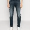 BOSS TABER - Vaqueros Tapered - Navy, Hombre