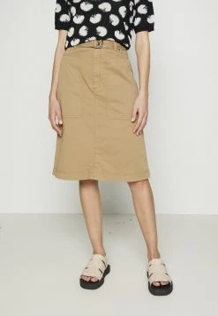 BOSS VEREA - Falda Acampanada - Medium Beige, Mujer