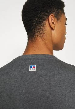 BOSS X RUSSELL ATHLETIC - Camiseta De Manga Larga - Medium Grey, Hombre -Outlet BOSS Tienda 8ac478e3bd54447488e06ea0cb18e050