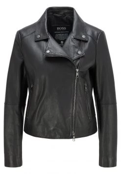 BOSS SALELI - Chaqueta De Cuero - Schwarz, Mujer -Outlet BOSS Tienda 8c80e50dec80476e98a1c85d2853a24e