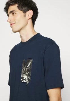 BOSS TOUCHÉ - Camiseta Estampada - Dark Blue, Hombre -Outlet BOSS Tienda 8cbebc3f7b1548b88954eb82867222fc