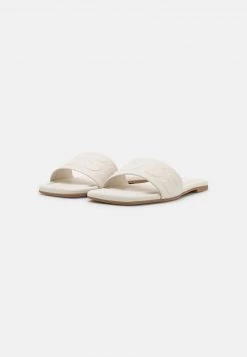 BOSS ADDISON SLIDE - Sandalias Planas - Open White, Mujer -Outlet BOSS Tienda 946ad71ca910481b8befa3c66f7d72ba