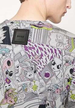 BOSS TEE LOTUS - Camiseta Estampada - Light/pastel Grey, Hombre -Outlet BOSS Tienda 946f9d7acf364dd292e14889a8c81a06