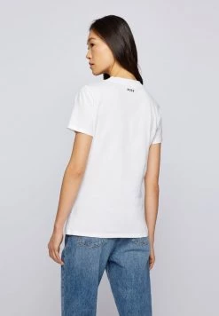 BOSS ESLOGA - Camiseta Estampada - White, Mujer -Outlet BOSS Tienda 972d7cb89d9c40beb219e4fc8652b207