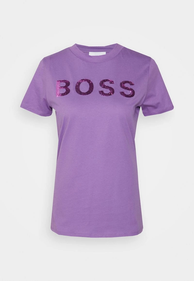 BOSS ELOGO - Camiseta Estampada - Open Purple, Mujer 1 BOSS ELOGO - Camiseta Estampada - Open Purple, Mujer
