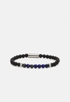 BOSS ACE - Pulsera - Blue/black/silver-coloured, Hombre