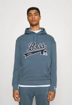 BOSS X RUSSELL ATHLETIC SAFA - Jersey Con Capucha - Bright Blue, Hombre