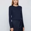 BOSS Jersey De Punto - Open Blue, Mujer