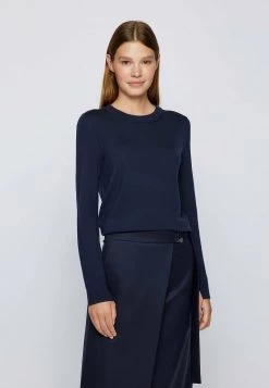 BOSS Jersey De Punto - Open Blue, Mujer