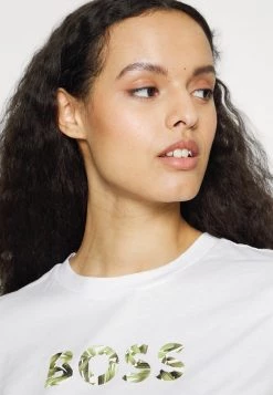 BOSS ELOGO - Camiseta Estampada - White, Mujer -Outlet BOSS Tienda a72ea5cd9a41456e9ca305a8511338e4