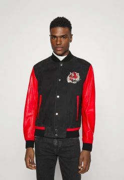 BOSS MIGER - Chaqueta De Cuero - Bright Red, Hombre