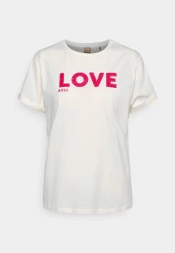 BOSS ELINEA - Camiseta Estampada - Open White, Mujer