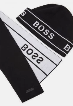 BOSS ULFINO SET UNISEX - Bufanda - Black, Unisexo -Outlet BOSS Tienda b4bc14c6cea449c78a35f5bcf1533471
