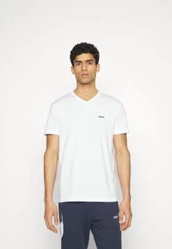 BOSS TEEVN CURVED - Camiseta Estampada - White, Hombre