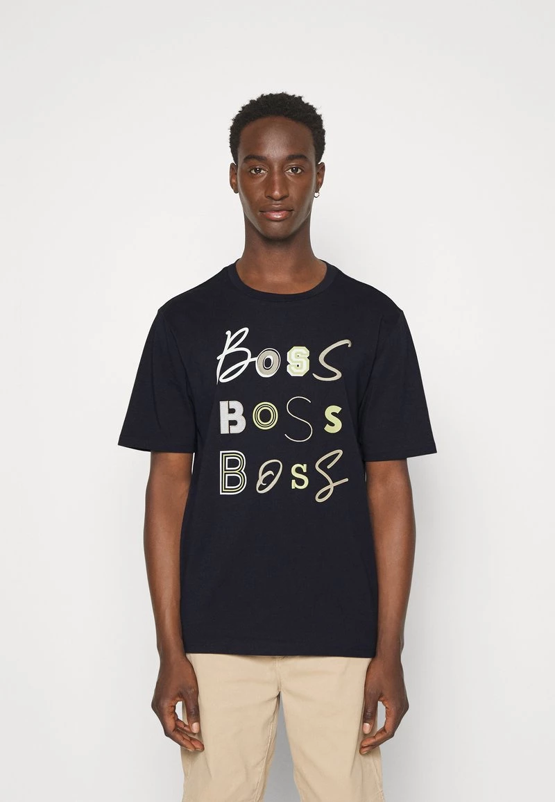 BOSS TEELOGOFUN - Camiseta Estampada - Dark Blue, Hombre 1 BOSS TEELOGOFUN - Camiseta Estampada - Dark Blue, Hombre