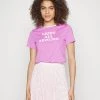 BOSS ESLOGAN - Camiseta Estampada - Open Pink, Mujer