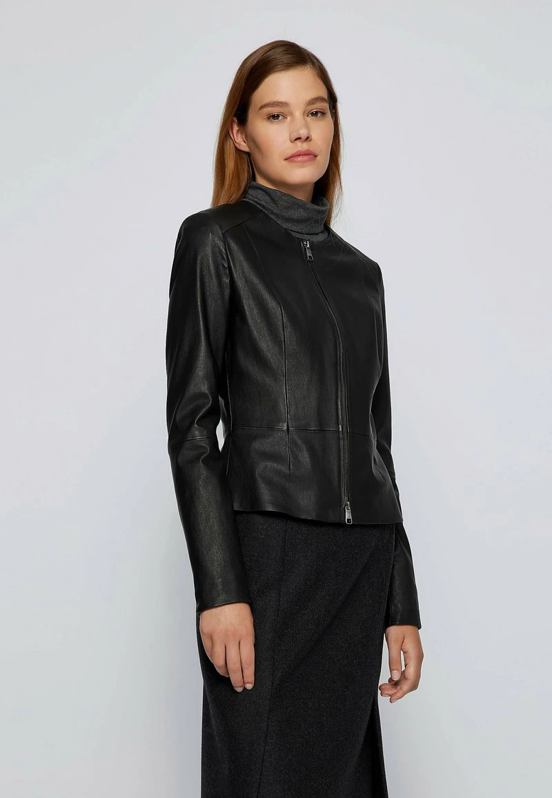 BOSS SANOA - Chaqueta De Cuero - Black, Mujer 1 BOSS SANOA - Chaqueta De Cuero - Black, Mujer