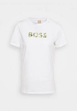BOSS ELOGO - Camiseta Estampada - White, Mujer -Outlet BOSS Tienda c11e5bc44124422ba4c334ea605a1409