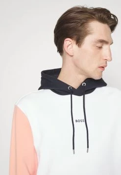 BOSS COLOUR BLOCK - Jersey Con Capucha - White, Hombre -Outlet BOSS Tienda c201be21b1ed4db6aa10c74d64864be8