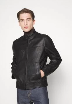 BOSS JOSEP - Chaqueta De Cuero - Black, Hombre