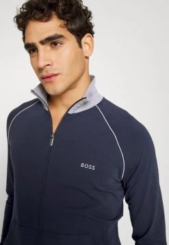 BOSS MIX MATCH JACKET - Sudadera Con Cremallera - Dark Blue, Hombre -Outlet BOSS Tienda c5833deab5764a0c9b16947e42601cd4