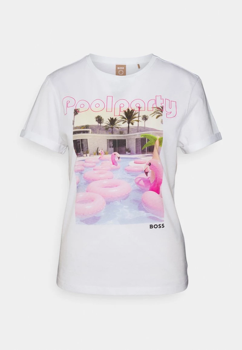 BOSS SUMMER - Camiseta Estampada - Open White, Mujer 6 BOSS SUMMER - Camiseta Estampada - Open White, Mujer - Imagen 6