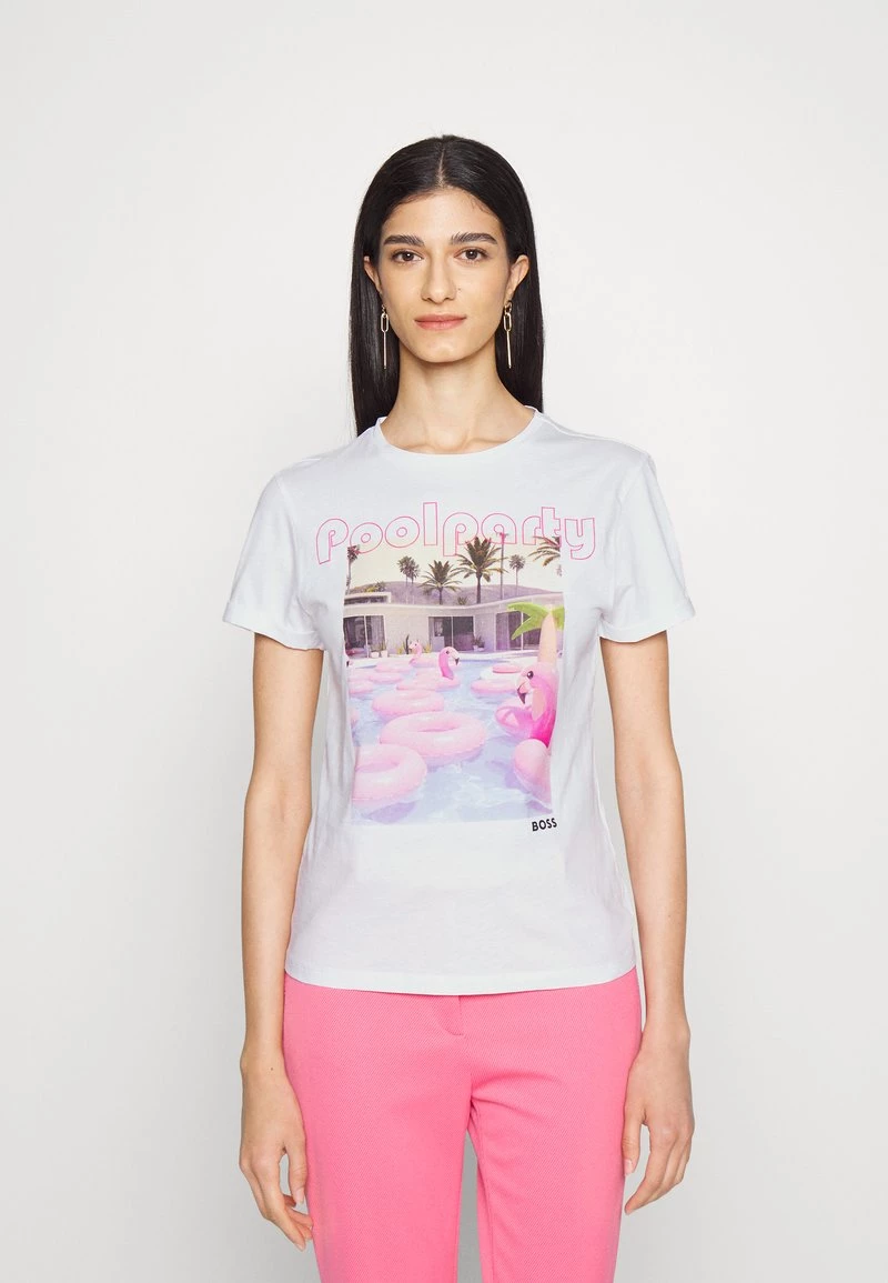BOSS SUMMER - Camiseta Estampada - Open White, Mujer 1 BOSS SUMMER - Camiseta Estampada - Open White, Mujer