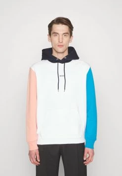 BOSS COLOUR BLOCK - Jersey Con Capucha - White, Hombre