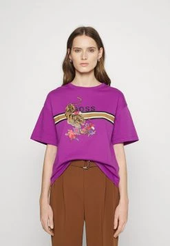 BOSS EVINA - Camiseta Estampada - Bright Purple, Mujer