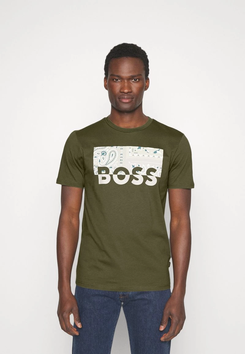 BOSS THINKING - Camiseta Estampada - Open Green, Hombre 1 BOSS THINKING - Camiseta Estampada - Open Green, Hombre