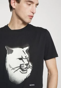 BOSS TYRO - Camiseta Estampada - Black, Hombre -Outlet BOSS Tienda d7aa6df5e693490ebba624dae76e768e