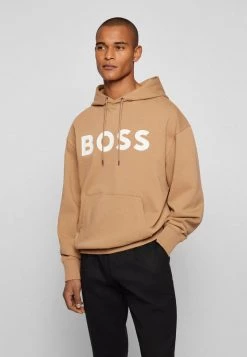 BOSS Jersey Con Capucha - Camel, Hombre