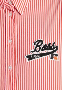 Boss X Russell Athletic BEMANEW STRIPED LOGO - Camisa - Orange, Mujer -Outlet BOSS Tienda dccf38a110314a1da9c370181f4ebd58