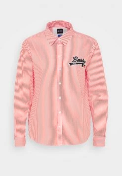 Boss X Russell Athletic BEMANEW STRIPED LOGO - Camisa - Orange, Mujer -Outlet BOSS Tienda dd1a8e6a6b2c4be69de58c41e47f887e