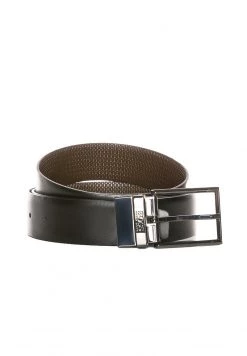 BOSS OERES - Cinturón - Dark Brown/dark Green, Hombre