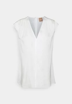 BOSS IORE - Camiseta Básica - Open White, Mujer