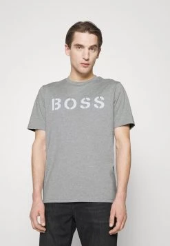 BOSS TETRY - Camiseta Estampada - Silver, Hombre