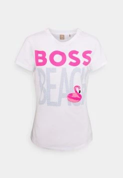 BOSS EDIARY - Camiseta Estampada - Open White, Mujer -Outlet BOSS Tienda ef637e9d3e0441688aeeec82bb5a239f